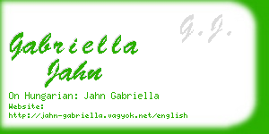 gabriella jahn business card